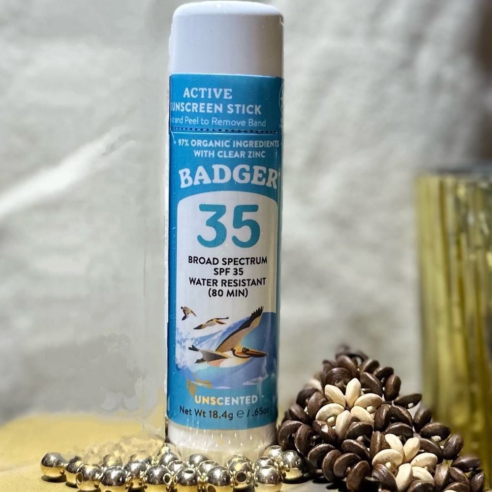 Badger Active Sunscreen Stick - SPF 35 - Unscented - 🌸New! 🌸